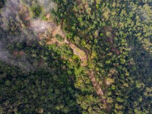 Lost City Teyuna drone view of the main terraces