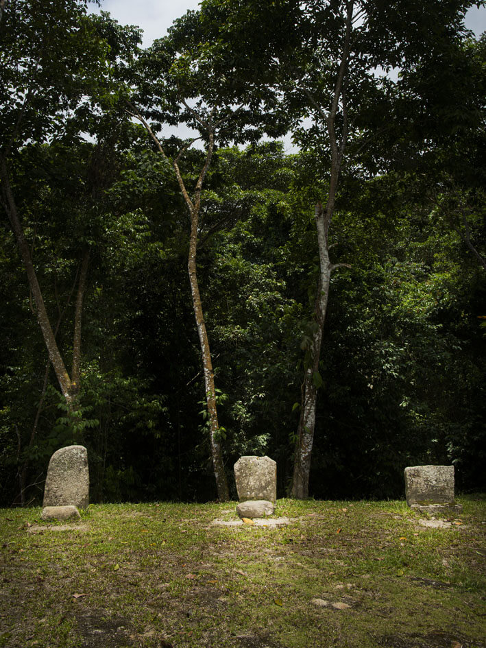 Sacred stone structures used for pagamento offerings and spiritual rituals at Bunkuany archaeological site