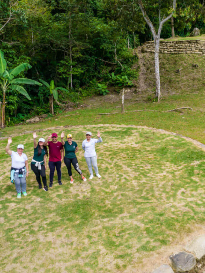 Ancient Tayrona ancestral terraces archaeological site near Seyviaka indigenous community, Sierra Nevada de Santa Marta
